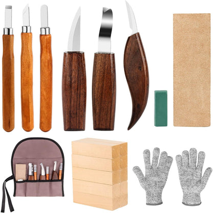 20 Teiliges Schnitzwerkzeug Schnitzset Geschenke für Kinder