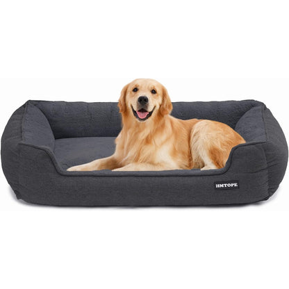 Hochwertiges Hundebett Hundekissen waschbar 110x86x26 cm