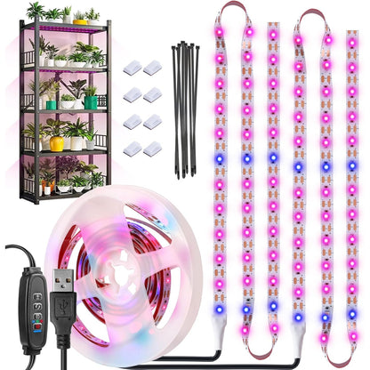 Pflanzenlampe LED Vollspektrum Grow Lampe Auto Timer