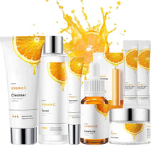 Geschenkset für Frauen Vitamin C Hautpflege Anti-Aging Feuchtigkeit 8-tlg