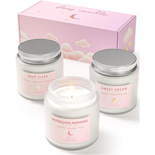 Schlafkerzen 3 Stk Geschenke für Frauen Duftkerzen im Glas