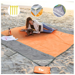 Picknickdecke Wasserdicht Strandmatte 210x200cm Ultraleicht