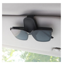 Auto Zubehör Magnetische Sonnenbrillenhalterung für Sonnenblende Leder Schwarz