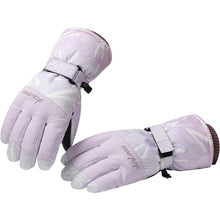 Lila Violett Damen Skihandschuhe Touchscreen Wasserdicht Winter Sporthandschuhe