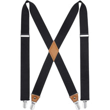 Elastischer Hosenträger Schwarz X Form 3,5cm Starke Halter