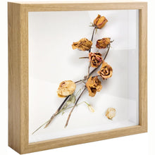 DIY 3D Bilderrahmen 20x20 Befüllbar Objektrahmen Holz Glas Fotos Blumen Deko