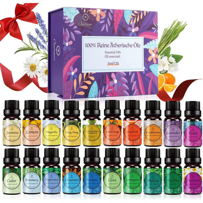 20er Set Ätherische Öle für Diffuser Aroma Duftöl Valentinstag Geschenk