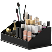 Kosmetik Aufbewahrungsbox Schwarz 1 Lage Schminkbox Lipgloss Ständer