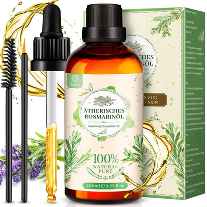 100% Reines Rosmarinöl Haare Haaröl 100ml - Wachstum, Aromatherapie Öl