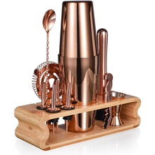 12tlg Barkeeper Kit 550ML/750ML Edelstahl Cocktail Shaker Set Rosegold