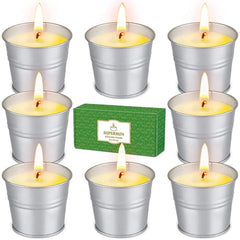 8 Citronella Kerze Outdoor 120-180 Brennstunden Mückenabwehr