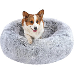 Orthopädisches Hundebett rund Hundekissen Hundesofa waschbar