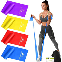 Widerstandsbänder 4er Set 2m Fitnessbänder für Muskelaufbau