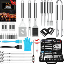 35tlg Grillbesteck Edelstahl Geschenke Set inklusive Koffer