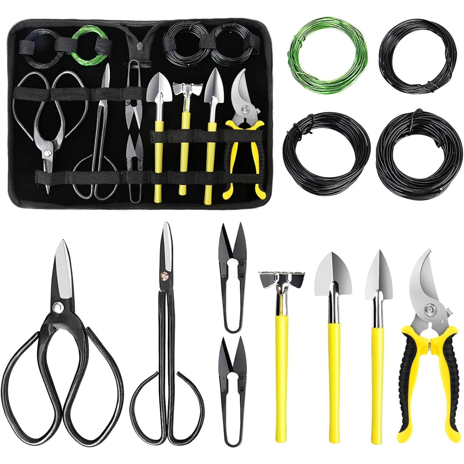 Bonsai Werkzeug Kit 13 teilig Scheren Draht Mini Werkzeuge