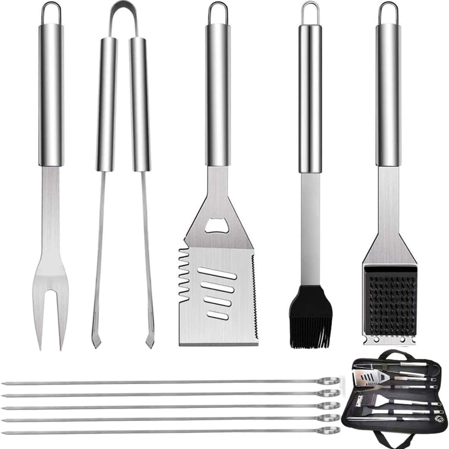 Grillbesteck Set 10 Stück Grillzubehör Männer Geschenk