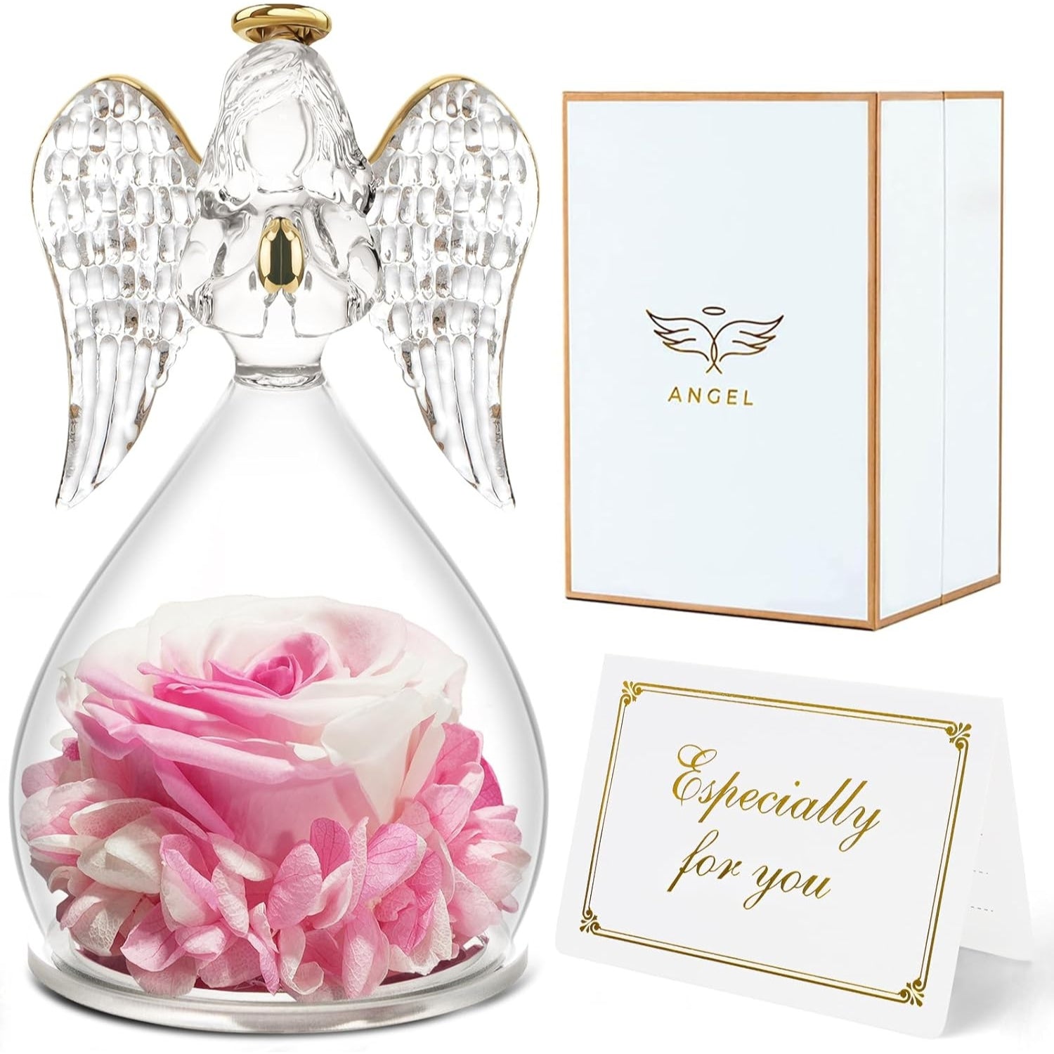 Geschenke für frauen Rose in Engel Figur weihnachtsgeschenke