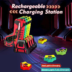 Lasertag Set Kinder Wiederaufladbares 4 Pack mit Empfängern