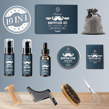 Geburtstagsgeschenk für Männer Bartpflege Set 10 in 1 mit Shampoo Balsam Öl