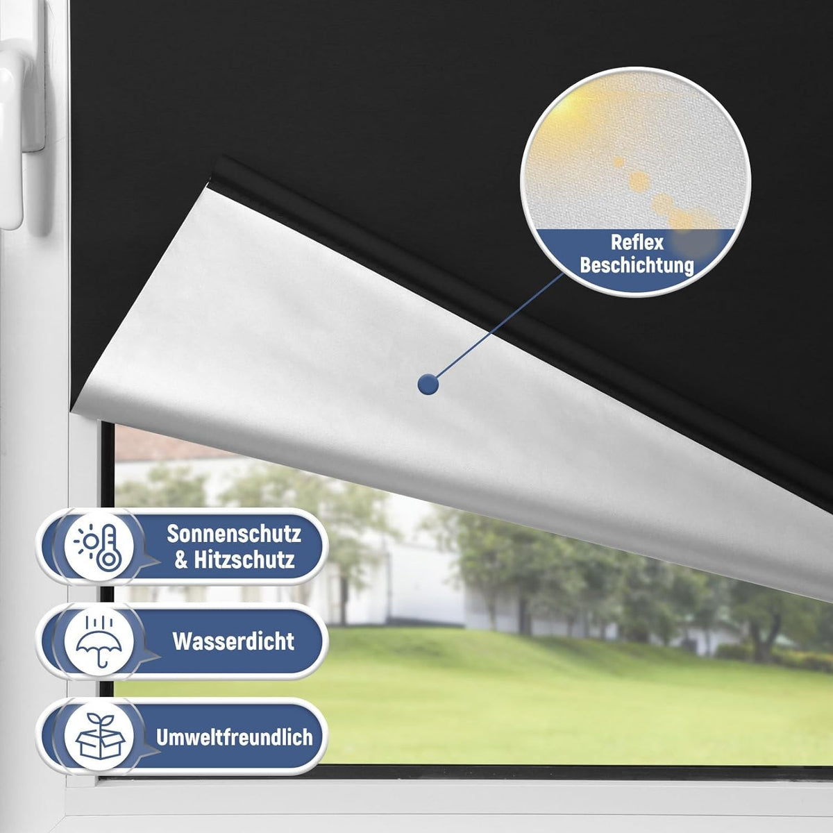 Klemmrollos für Fenster ohne Bohren Plissee Klemmfix 45x170