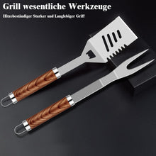 Grillbesteckset aus Edelstahl 26 teilig Perfekte Geburtstagsgeschenk für Männer