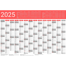 Kalender 2025 Wandkalender groß | Familienkalender | Jahreskalender 97x67 cm | Inkl. Feiertage nach Bundesländern | Wochenplaner