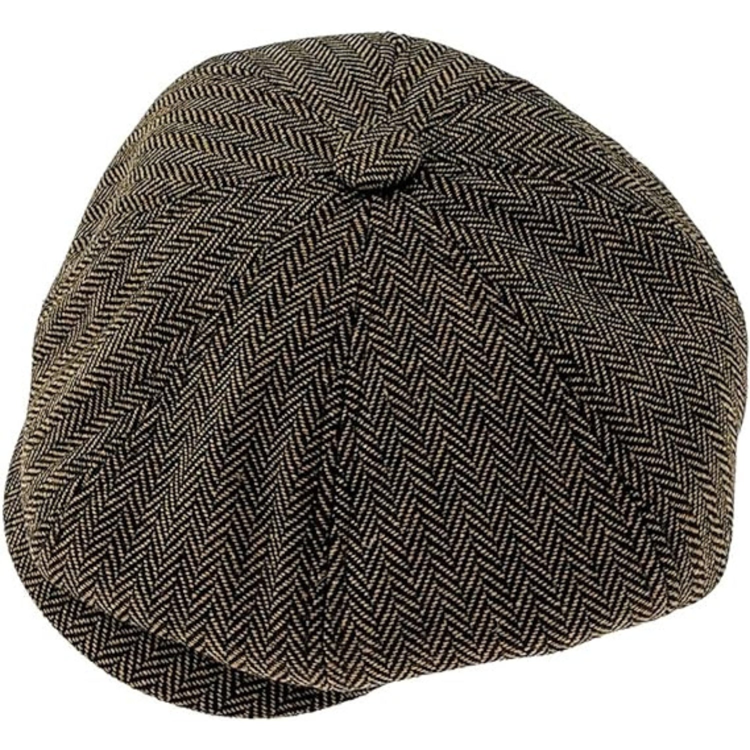 Schiebermütze Herren Sommer 1930s Tweed Hut Kaffee Farben
