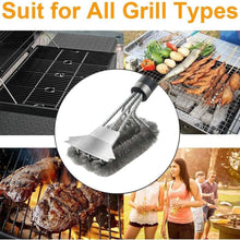Robuste Grillbürste Drahtbürste Grillzubehör aus Edelstahl