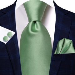 Krawatten Set Grün Männer Geschenke Hochzeitskrawatte