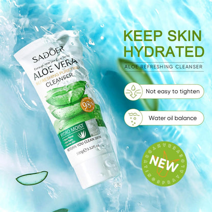 Aloe Vera Gesichtspflege Set 9tlg Hautpflege Geschenkset Sanfte Reinigung