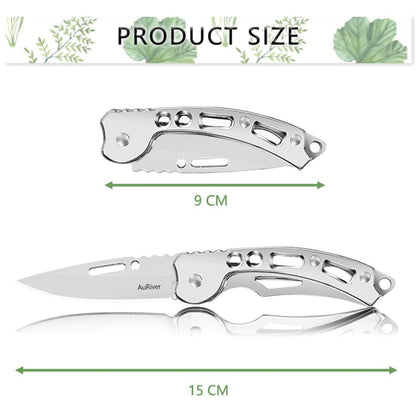 Günstiges Taschenmesser 4 stk Klein Klappmesser Mini Silber