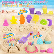 Kinder Sandkasten Spielzeug 46tlg Eisformen Set mit Eimer Schaufeln Strand