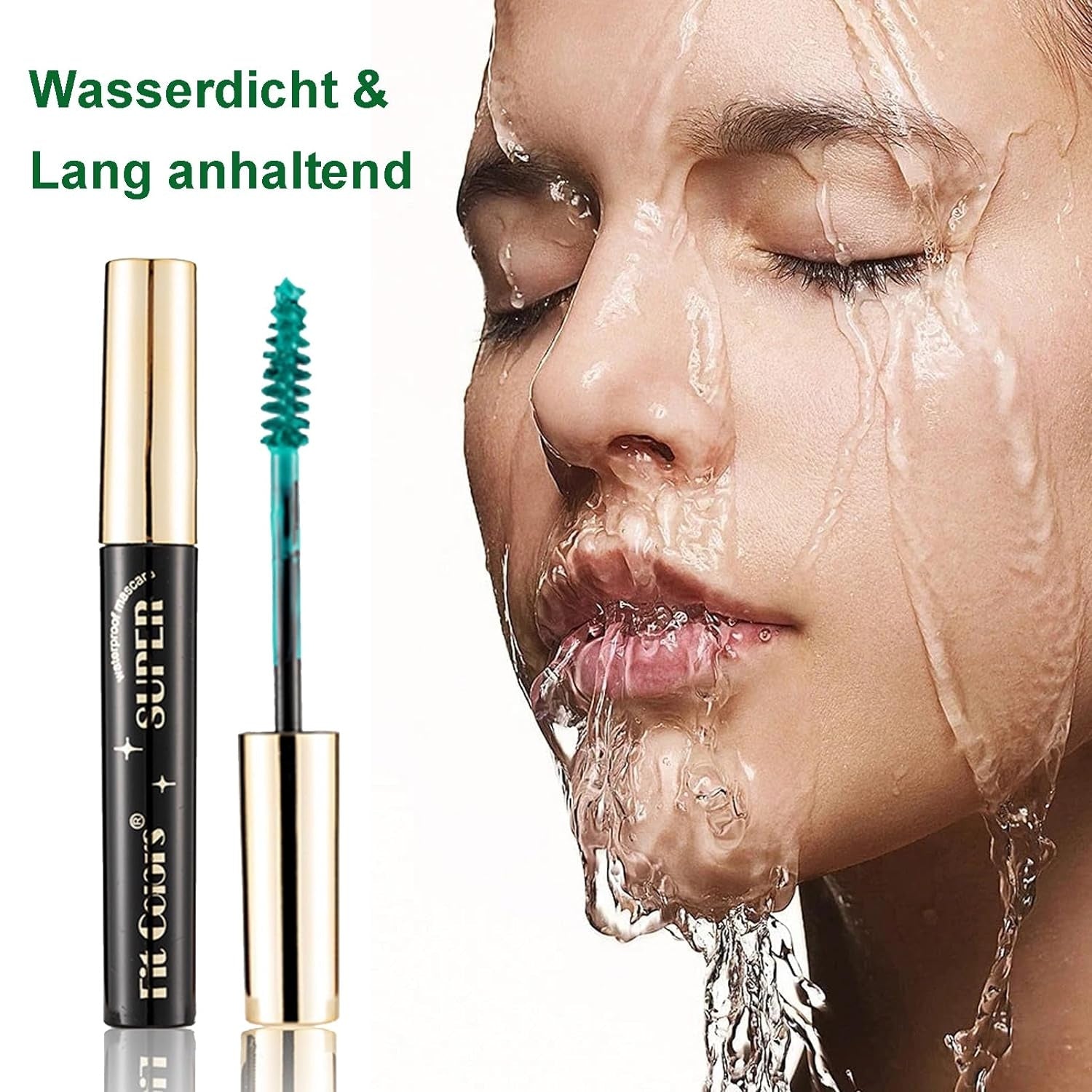 Wimperntusche Wasserfeste Grün Mascara Volumen Langlebig Wischfest Make-up