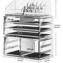 Transparenter Makeup Organizer 6 Schubladen 16 Fächer Stilvoll und Praktisch
