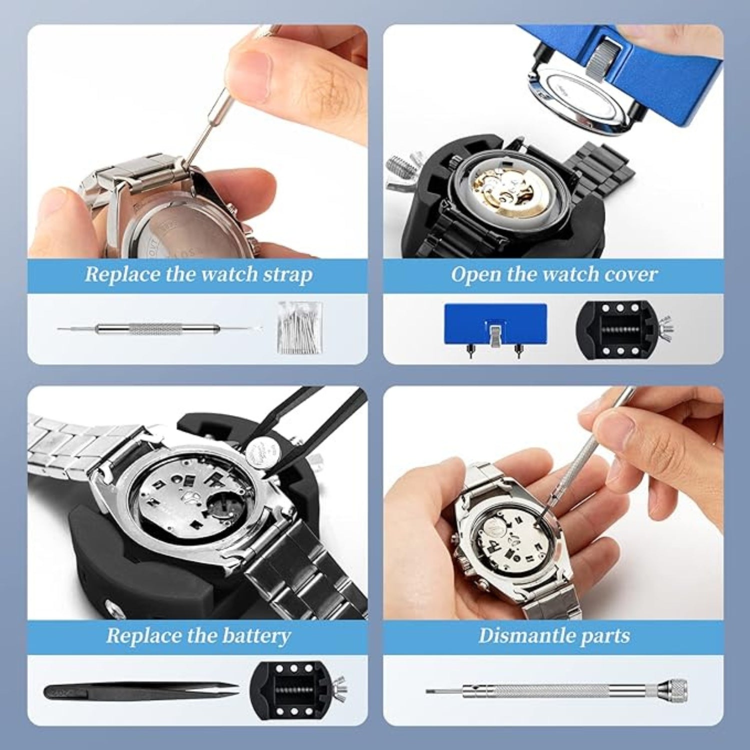 Uhrenwerkzeug Batteriewechsel Uhr Batteriewechsel Werkzeug