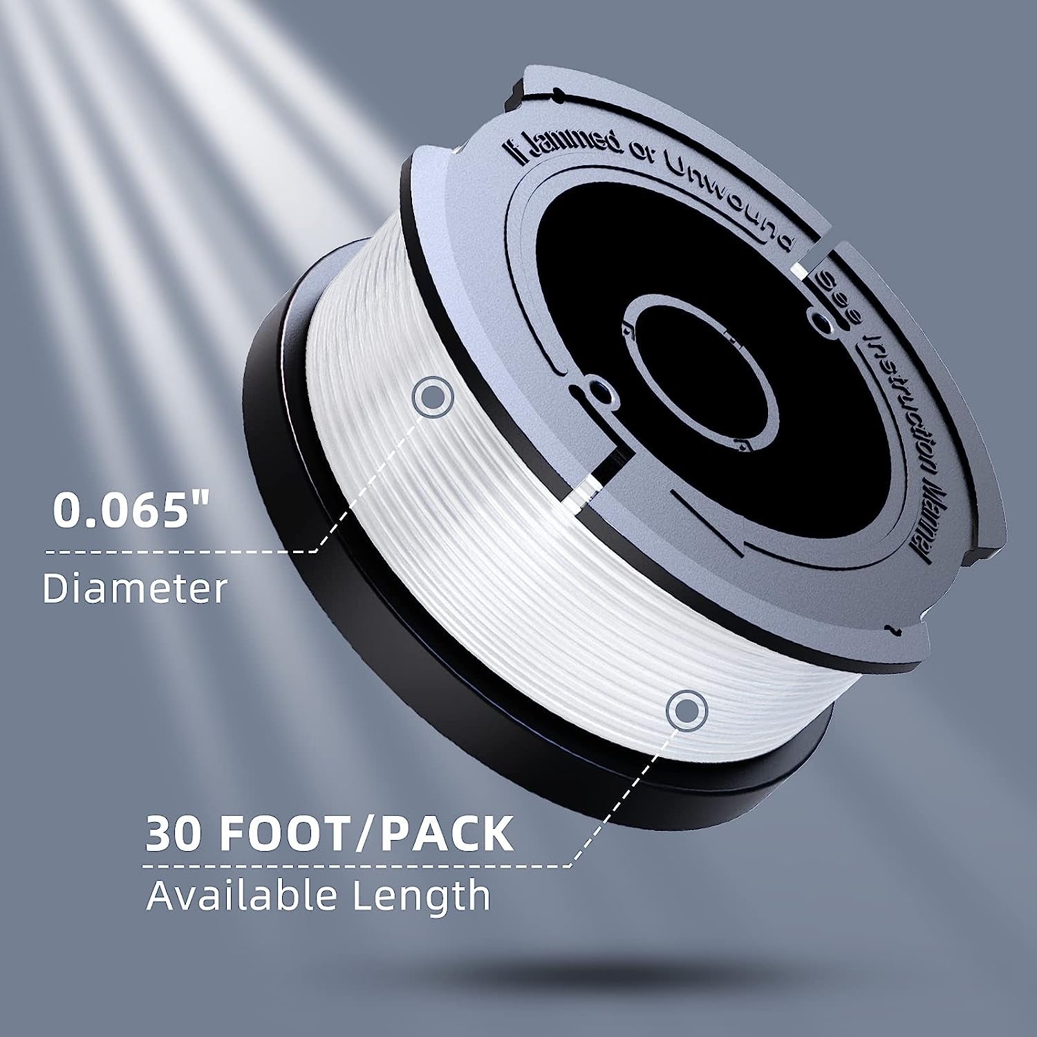 Rasentrimmer Spule kompatibel mit Black Decker 12 Stück