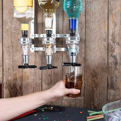 Flaschenhalter Wand 3 Flaschen Bar Butler Schnapsspender
