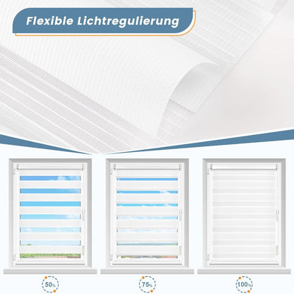 Klemmrollos für Fenster ohne Bohren Plissee Klemmfix 45x170