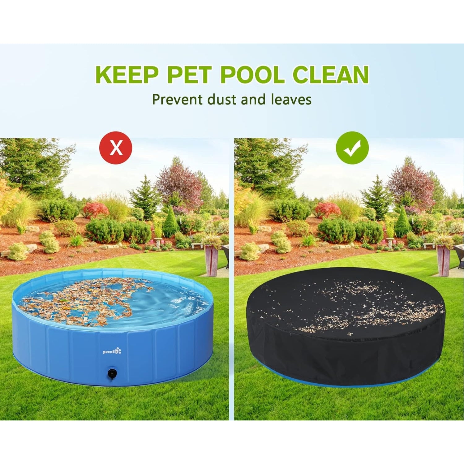 Hundepool Schwimmbaddecke für Hunde Hunde Planschbecken