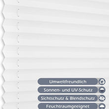 Plissee Klemmfix Jalousie ohne Bohren Rollos 80x120cm