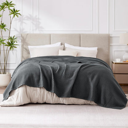 Bettdecke Dünne Decke Sommer Grau 220x240 cm XXL