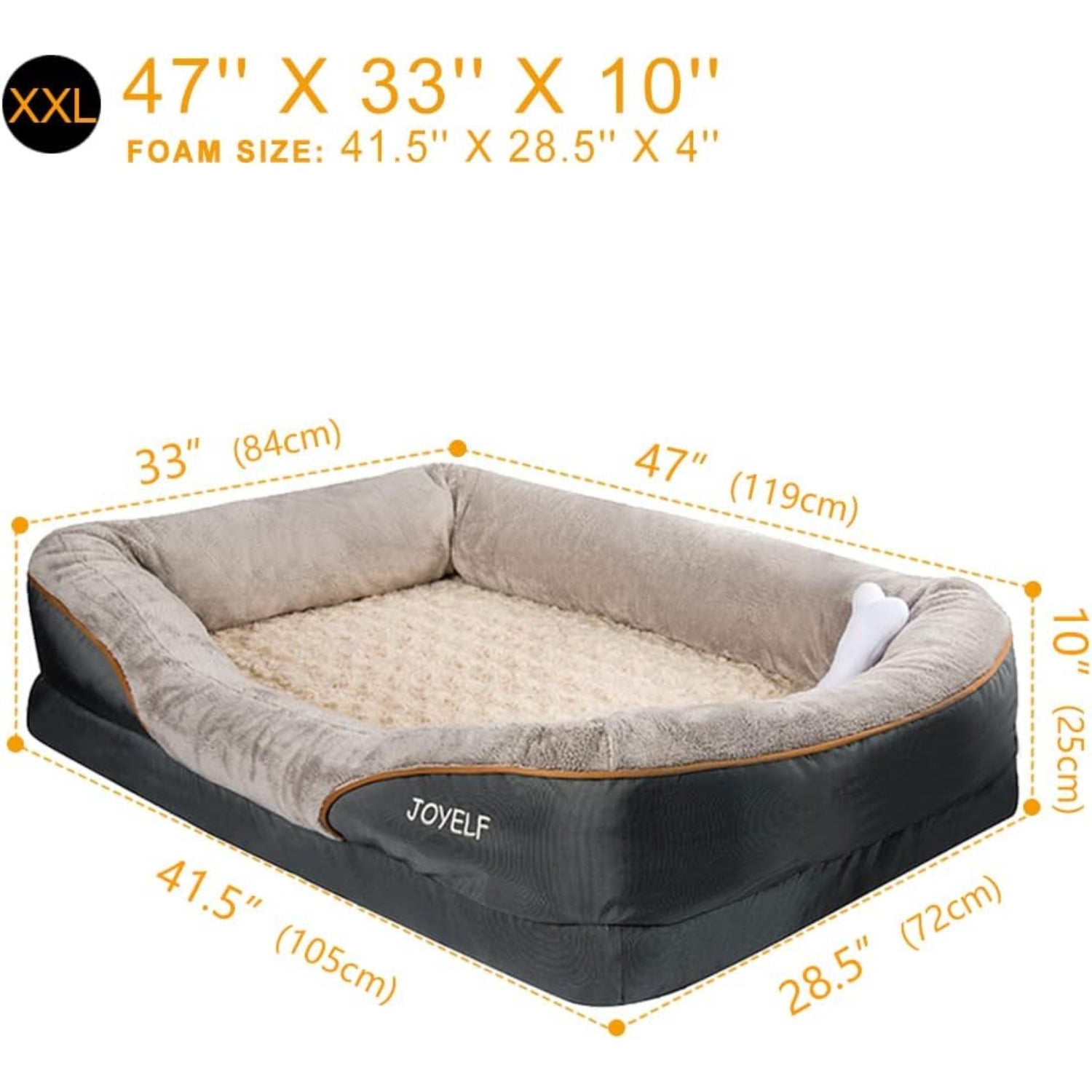 XXL Hundebett Grosse Hunde Orthopädisches Hundebett waschbar