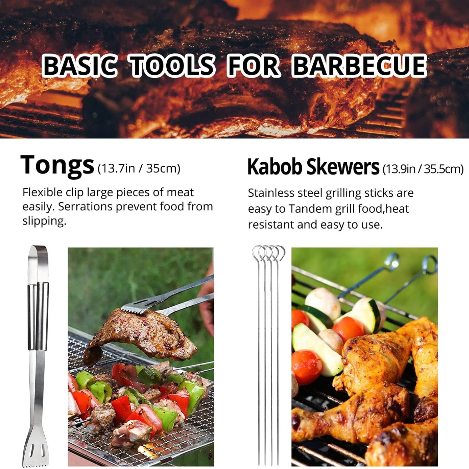 Grillbesteck Set 9tlg Geburtstagsgeschenk für Männer Tasche