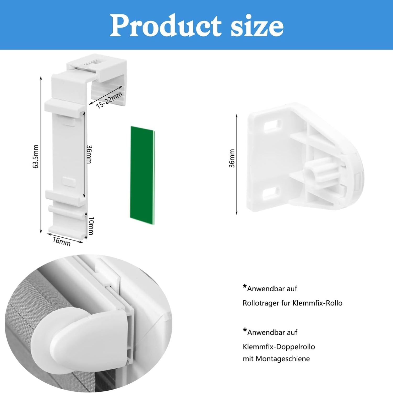 Klemmfix Halterung 8 Stk Klemmhalter lang für Klemmfix