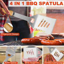 Grillzubehör Set mit Fleischthermometer 30 Teile in Koffer