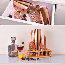 Rosegold Edelstahl Cocktail Shaker Set 550ML/750ML 12tlg Bar Tool Kit
