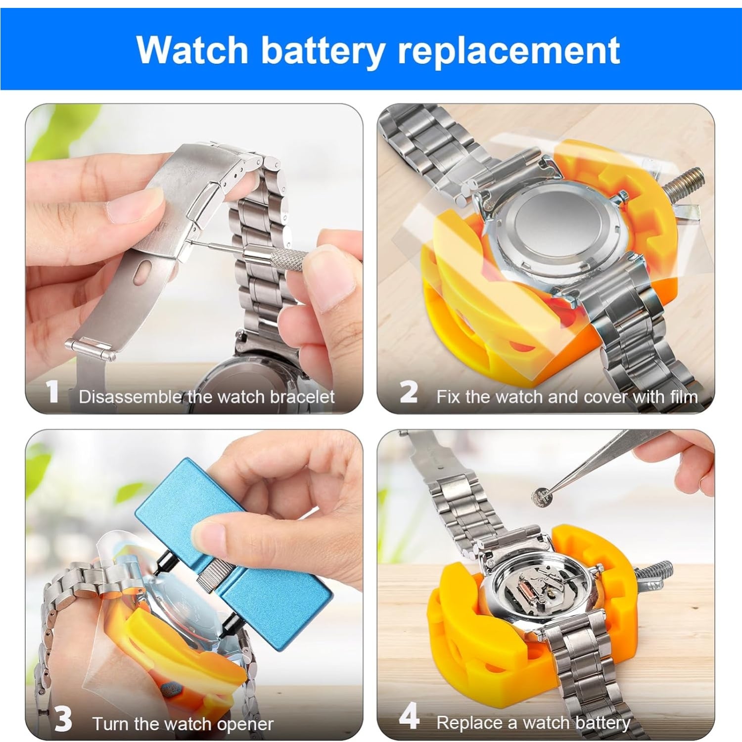 Uhrenwerkzeug Werkzeug Set Batteriewechsel Werkzeug