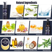 Bartpflegeset für Männer Löwenmähne mit Bartshampoo Öl Balsam Bürste Kamm Schere