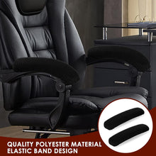 Bürostuhl Armlehnen Polster Abdeckungen 2er Pack Schwarz Dehnbar Polyester
