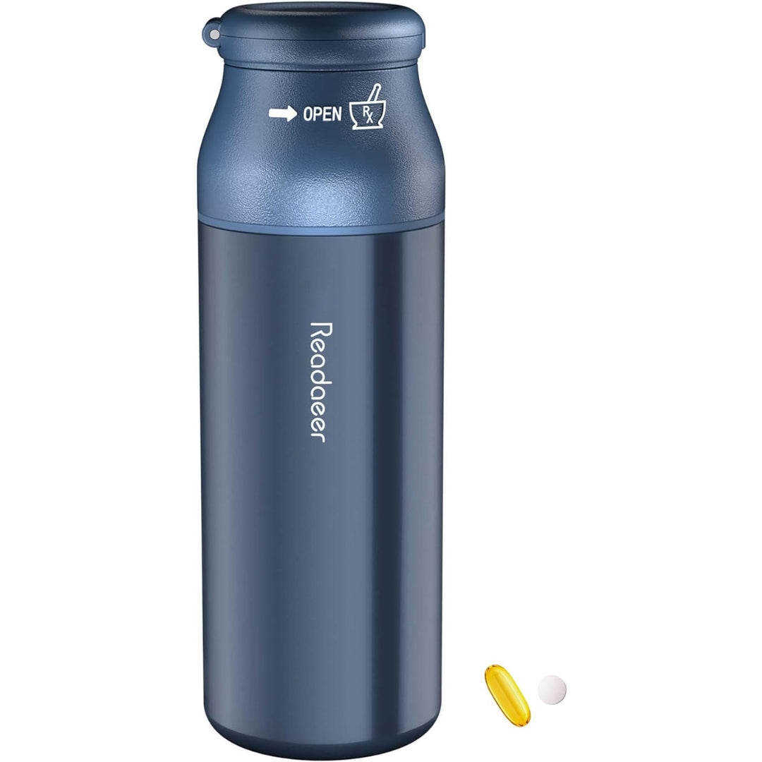 Multifunktional Pillenbox Pillendose mit Tablettenschneider Tablettenmühle